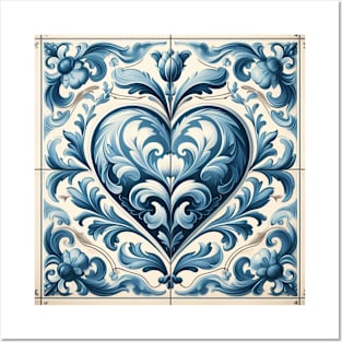 Dutch Tile: The Heart No.8 Posters and Art